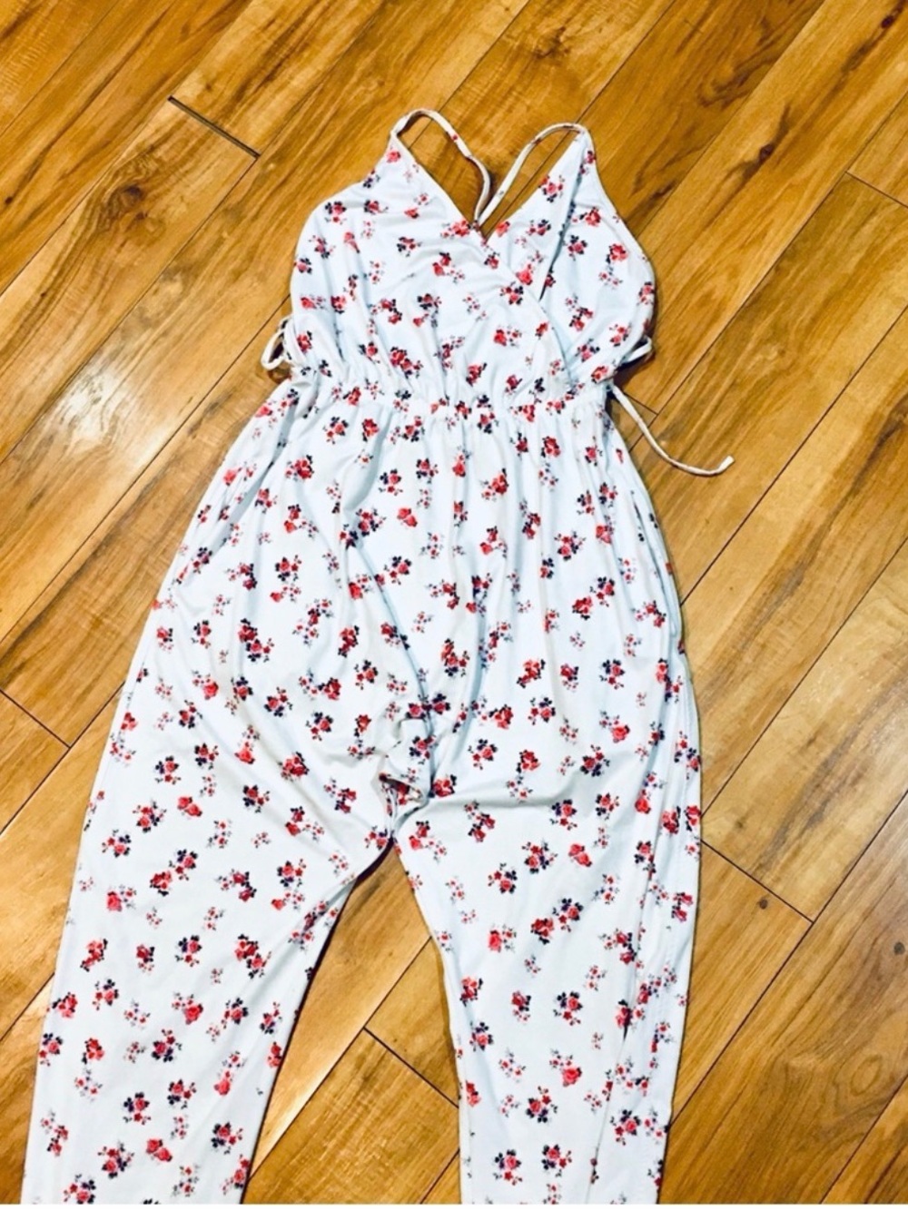 SPIRITUAL GANGSTER White Floral Jumpsuit NWT